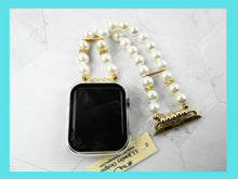 Load image into Gallery viewer, Watch Band for Apple Watch, Off White Pearl Apple Watch Bracelet
