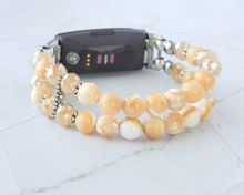 Load image into Gallery viewer, Golden Mother of Pearl Watch Band for FitBit Inspire 3

