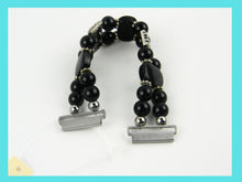 Load image into Gallery viewer, Black Onyx and Obsidian Watch band for Samsung Watch
