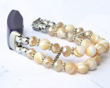 Load image into Gallery viewer, Golden Mother of Pearl Watch Band for FitBit Inspire 3
