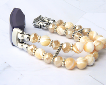 Load image into Gallery viewer, Golden Mother of Pearl Watch Band for FitBit Inspire 3
