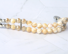 Load image into Gallery viewer, Golden Mother of Pearl Watch Band for FitBit Inspire 3
