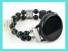 Load image into Gallery viewer, Black Onyx and Obsidian Watch band for Samsung Watch
