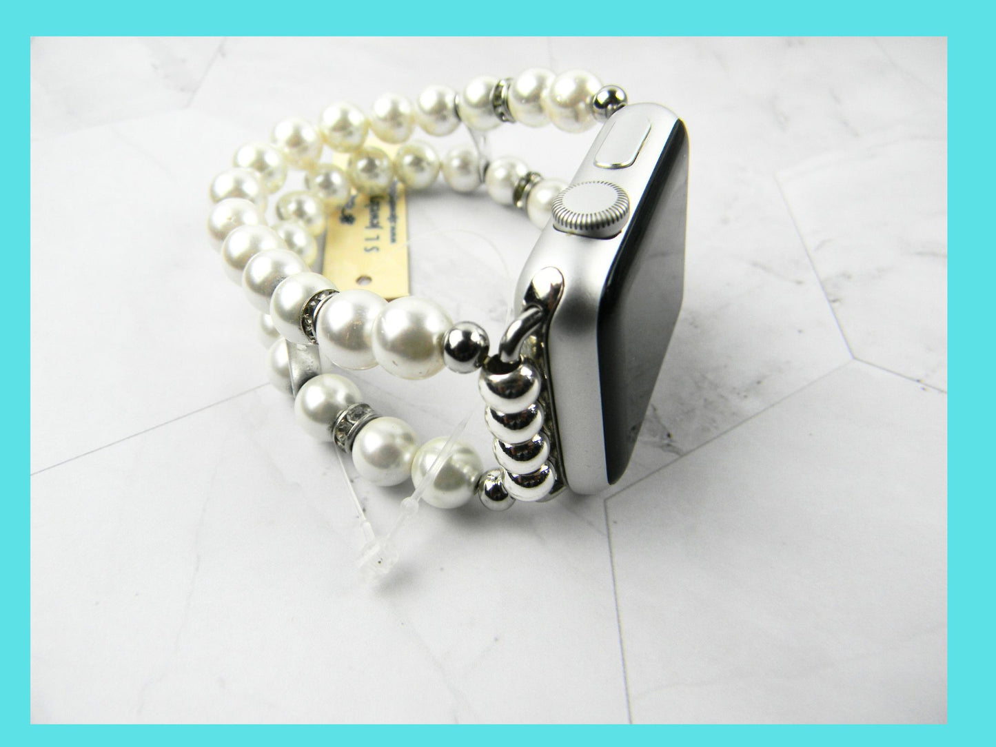 Off White Pearl Smartwatch Bracelet Band for Apple Watch