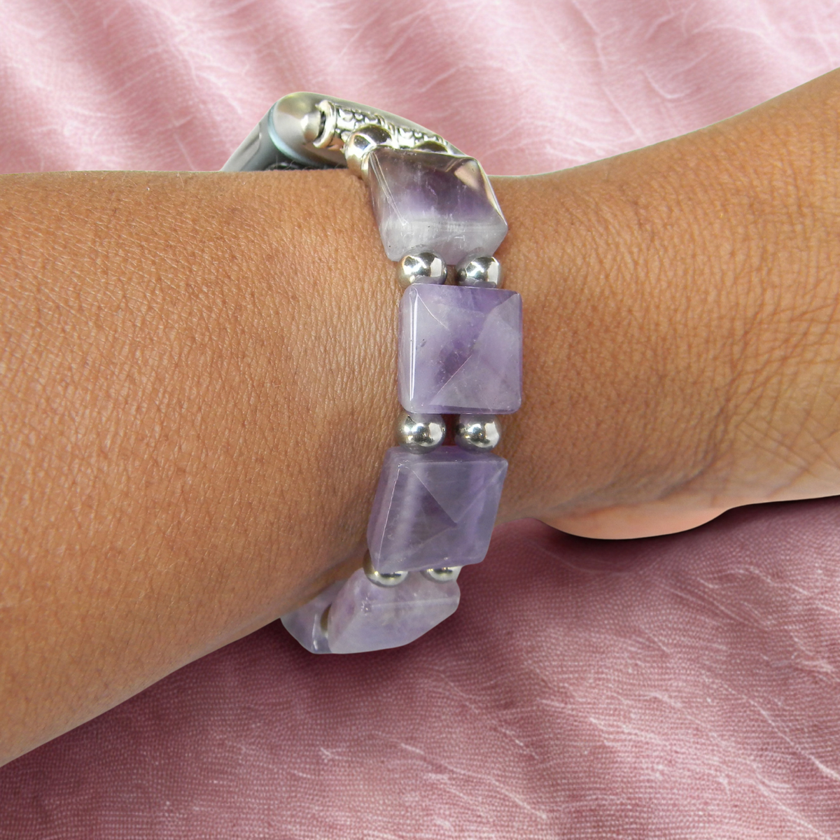 Amethyst Smartwatch Band for Fitbit Charge 5 Charge 6