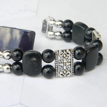 Load image into Gallery viewer, Black Onyx Watch Band for FitBit Inspire 3
