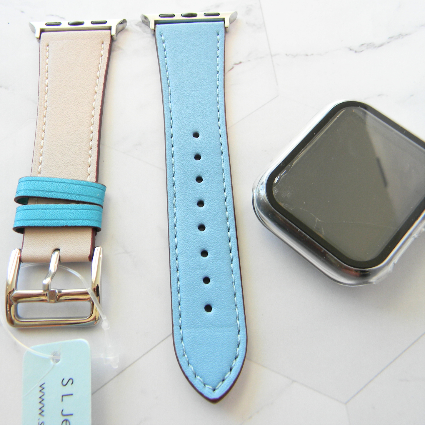 Leather Watch Bands Made for Apple Watch - Two Tone Bands
