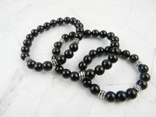 Load image into Gallery viewer, Black Onyx Stretch Bracelet
