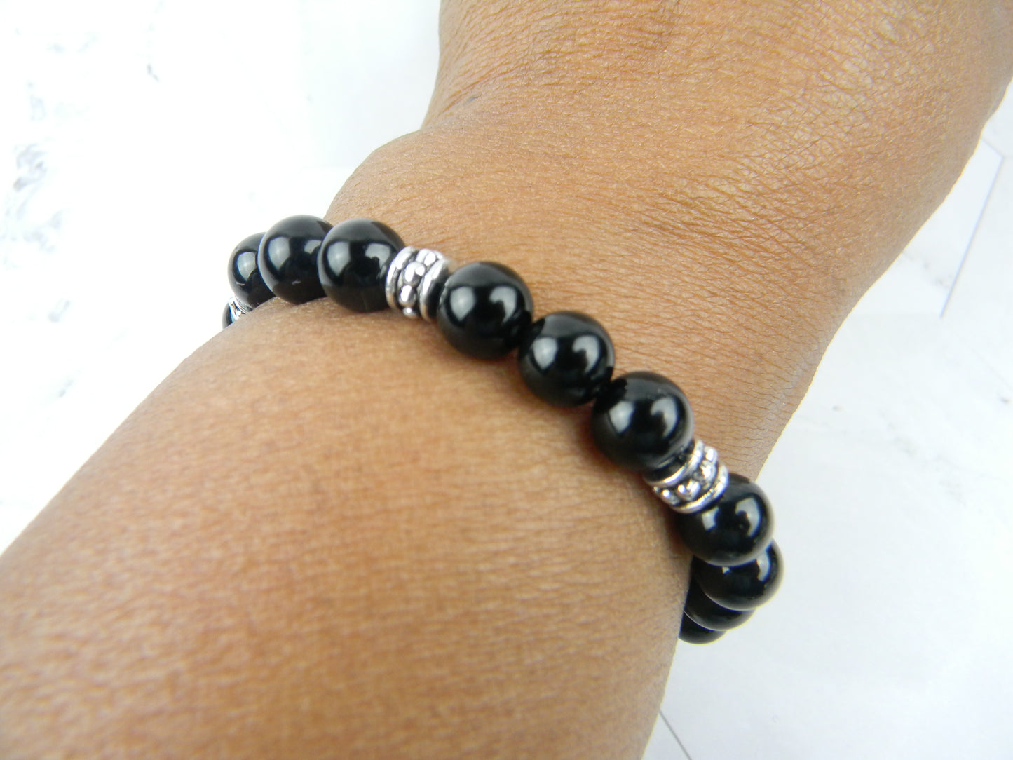 Black Onyx Stretch Bracelet