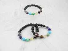 Load image into Gallery viewer, Chakra Energy Bracelet - Yoga &amp; Meditation Mala Stones
