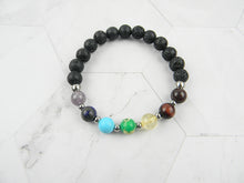 Load image into Gallery viewer, Chakra Energy Bracelet - Yoga &amp; Meditation Mala Stones
