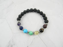 Load image into Gallery viewer, Chakra Energy Bracelet - Yoga &amp; Meditation Mala Stones
