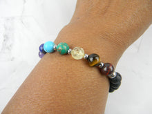 Load image into Gallery viewer, Chakra Energy Bracelet - Yoga &amp; Meditation Mala Stones
