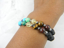 Load image into Gallery viewer, Chakra Energy Bracelet - Yoga &amp; Meditation Mala Stones
