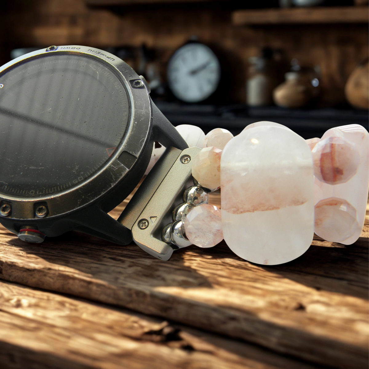 Ferruginous Gemstone Smartwatch Band for Garmin