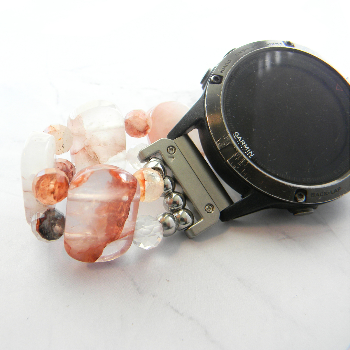 Ferruginous Gemstone Smartwatch Band for Garmin