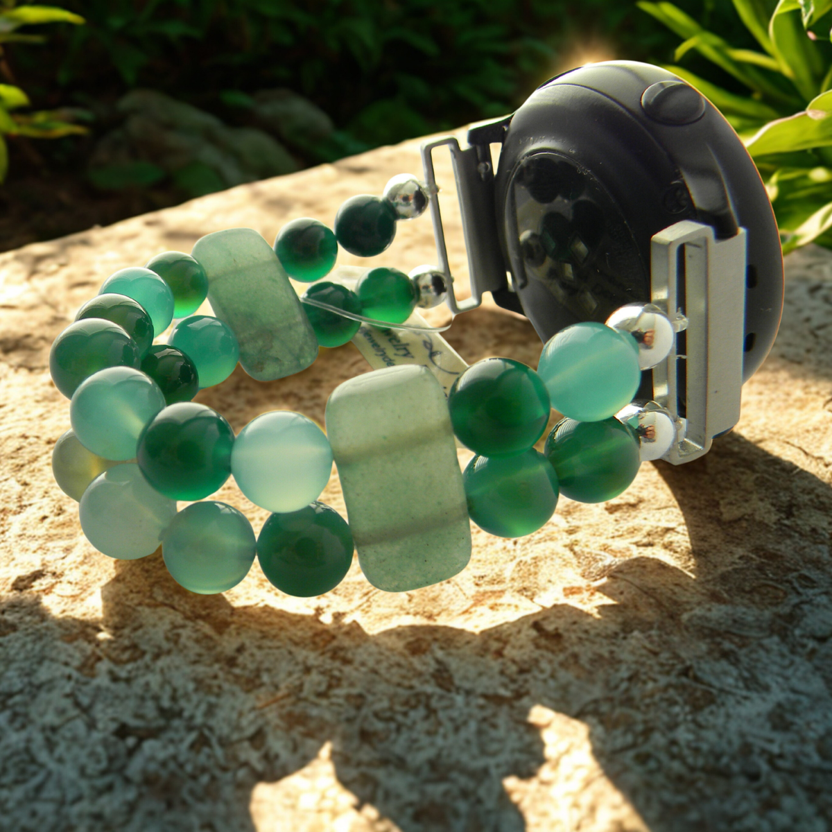 Green Onyx Watch Band for Samsung Watch