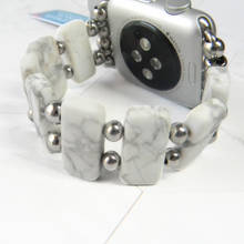 Load image into Gallery viewer, Matte Howlite Smartwatch Band for Apple
