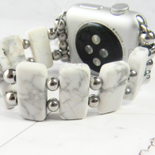Load image into Gallery viewer, Matte Howlite Smartwatch Band for Apple
