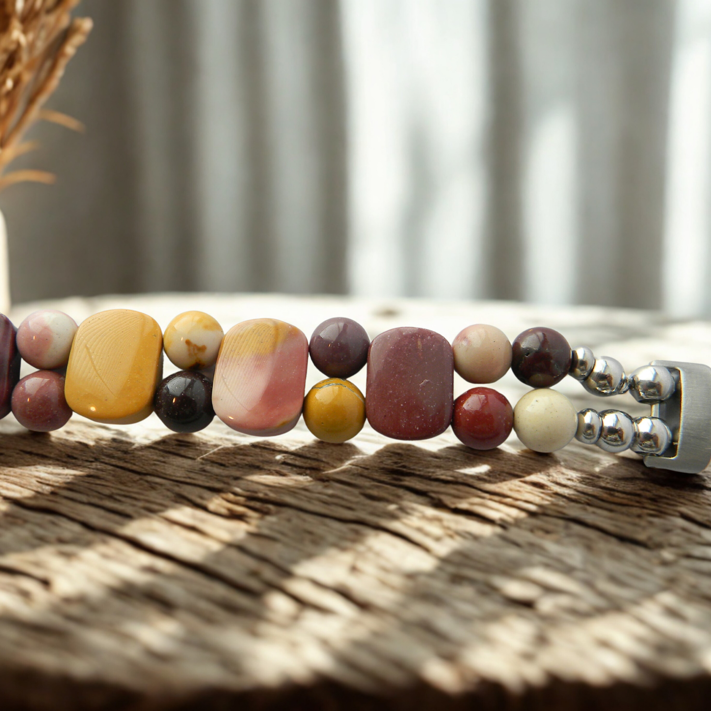 Mookaite Jasper Watch Band for Fitbit Inspire 3 Watch