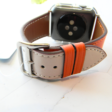 Load image into Gallery viewer, Leather Watch Bands Made for Apple Watch - Two Tone Bands
