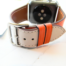Load image into Gallery viewer, Leather Watch Bands Made for Apple Watch - Two Tone Bands
