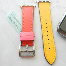 Load image into Gallery viewer, Leather Watch Bands Made for Apple Watch - Two Tone Bands
