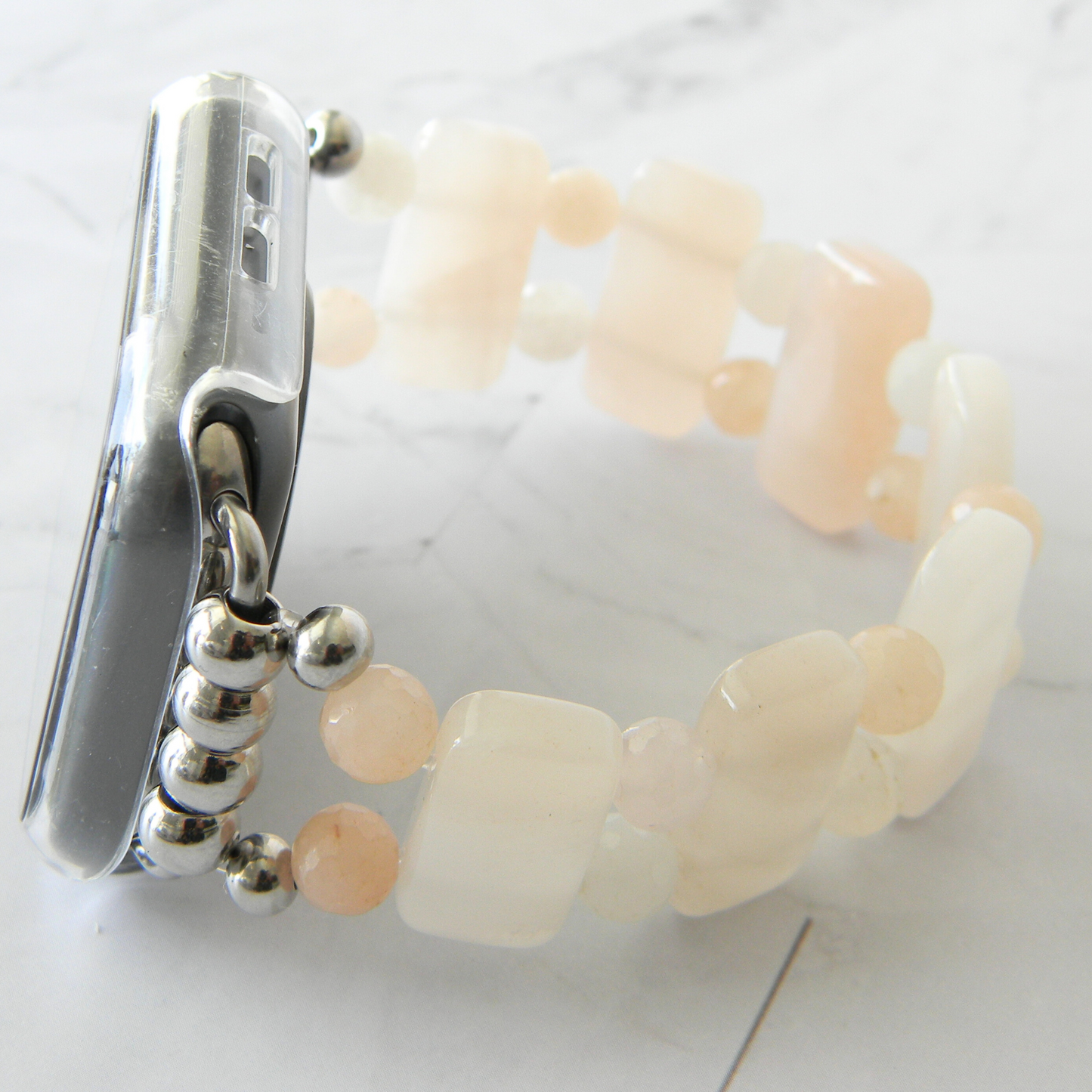 Pink Aventurine Smart Watch Band for Apple