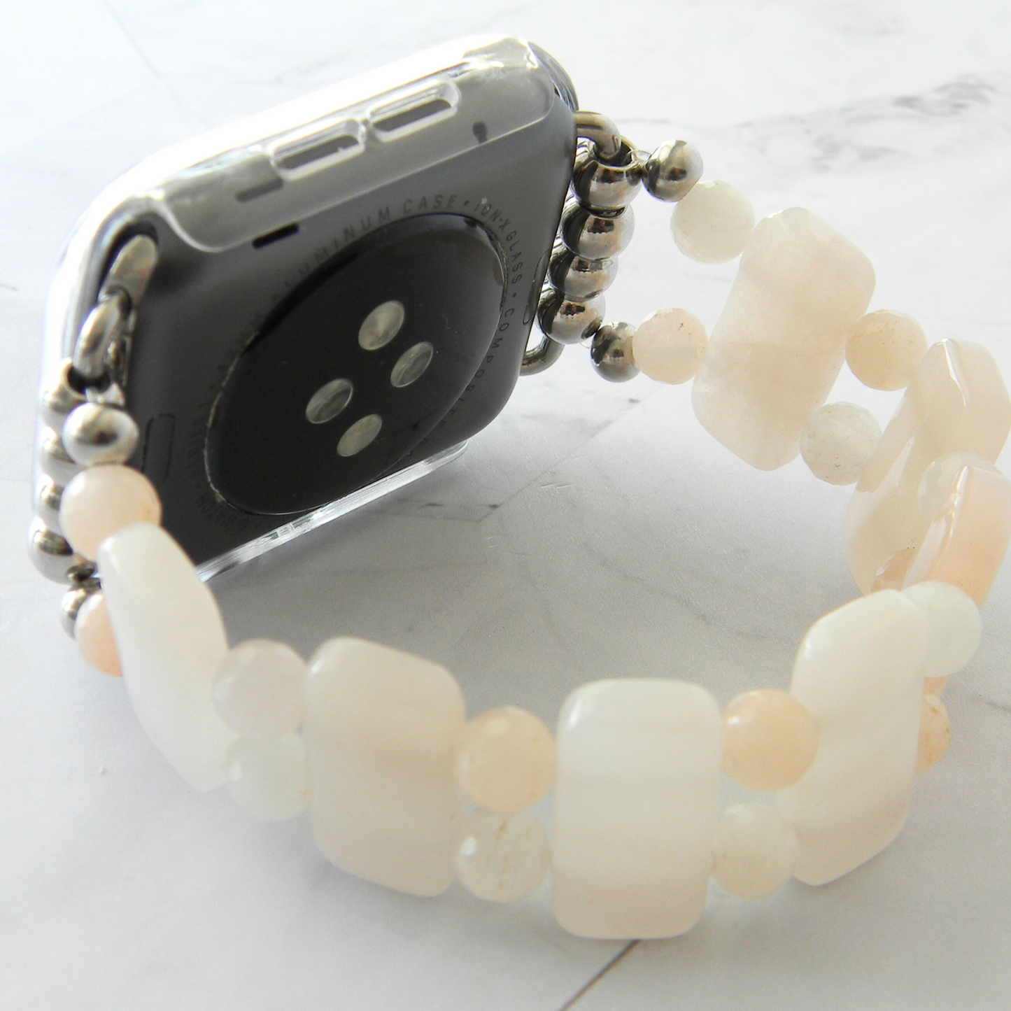 Pink Aventurine Smart Watch Band for Apple