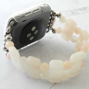 Pink Aventurine Smart Watch Band for Apple