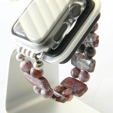 Load image into Gallery viewer, Red Lightning Agate Watch Band for Apple
