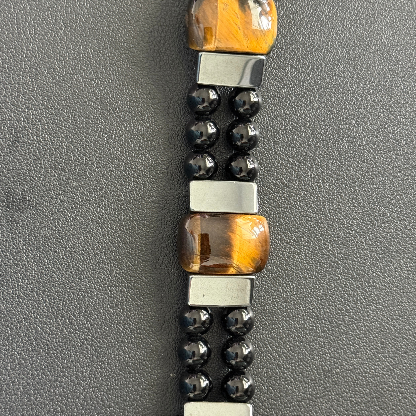 Tiger’s Eye, Hematite & Onyx Smartwatch Band fits Apple Watch