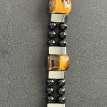 Load image into Gallery viewer, Tiger’s Eye, Hematite &amp; Onyx Smartwatch Band fits Apple Watch
