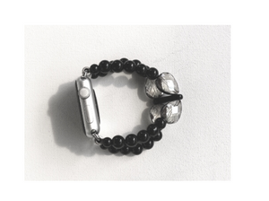 Black Onyx and Tear Drops Watch Band for Apple Watch