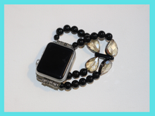 Load image into Gallery viewer, Black Onyx and Tear Drops Watch Band for Apple Watch
