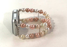 Load image into Gallery viewer, Floral and White Shell Pearls Watch Band for Apple Watch
