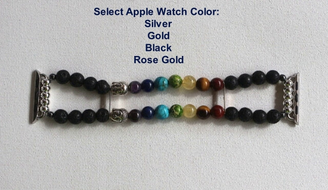 7 Chakra Bracelet Watch Band for Apple Watch, Yoga Bracelet Apple Watc – SL  Jewelry Designs