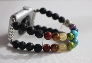 7 Chakra Bracelet Watch Band for Apple Watch, Yoga Bracelet Apple Watch