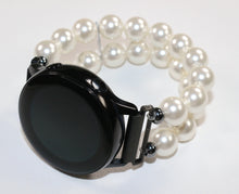 Load image into Gallery viewer, Watch Band for Samsung Watch, White Pearl Watch Bracelet
