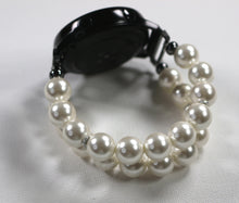 Load image into Gallery viewer, Watch Band for Samsung Watch, White Pearl Watch Bracelet
