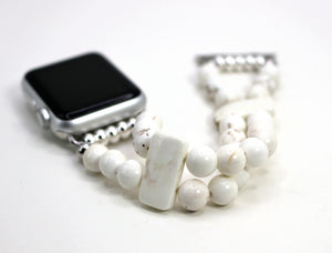 White Magnesite Bracelet Watch Band for Apple Watch