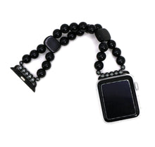 Load image into Gallery viewer, Black Onyx and Black Obsidian Bracelet Watch Band for Apple Watch
