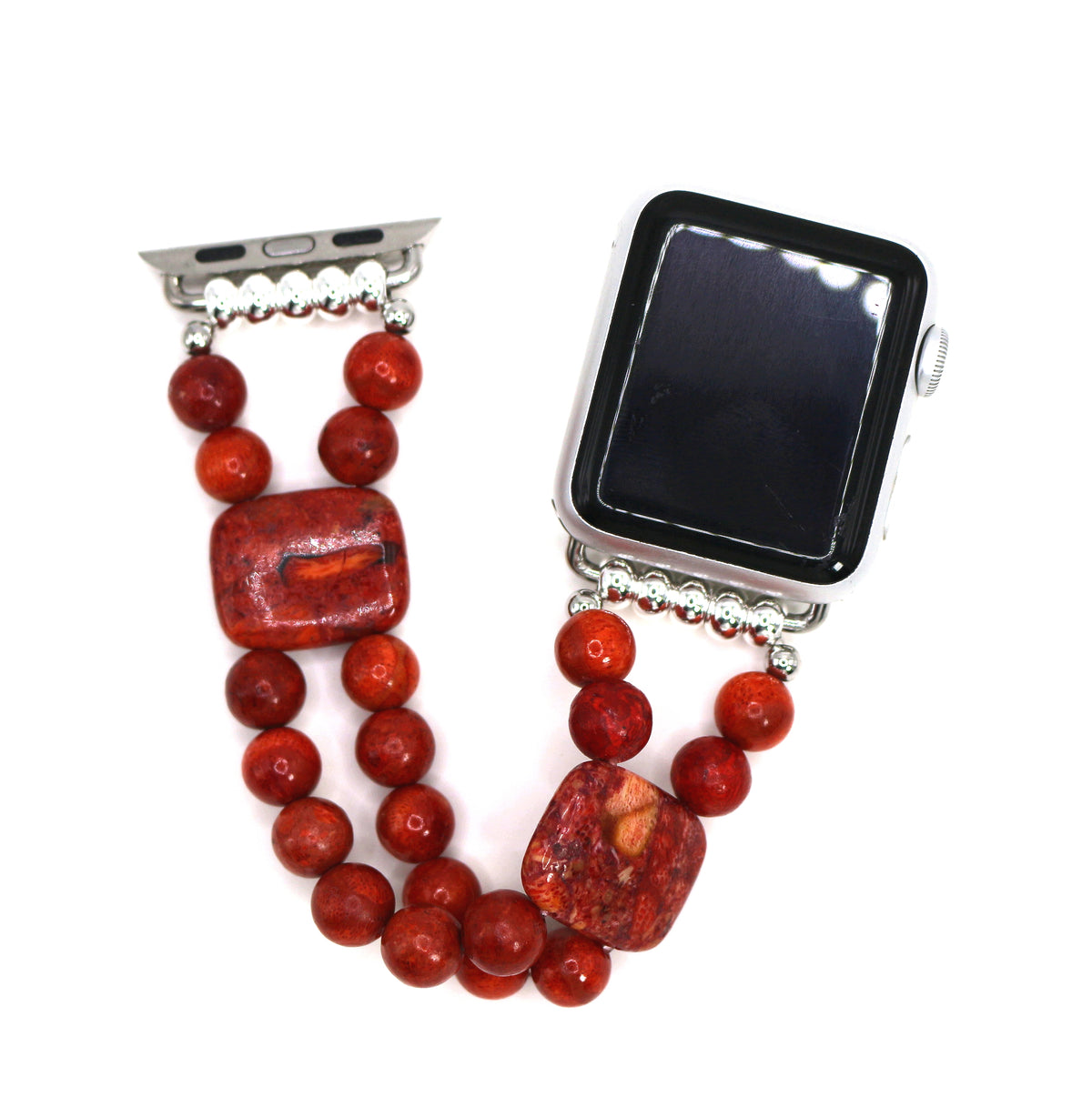 Red Sponge Coral Bracelet Watch Band for Apple Watch