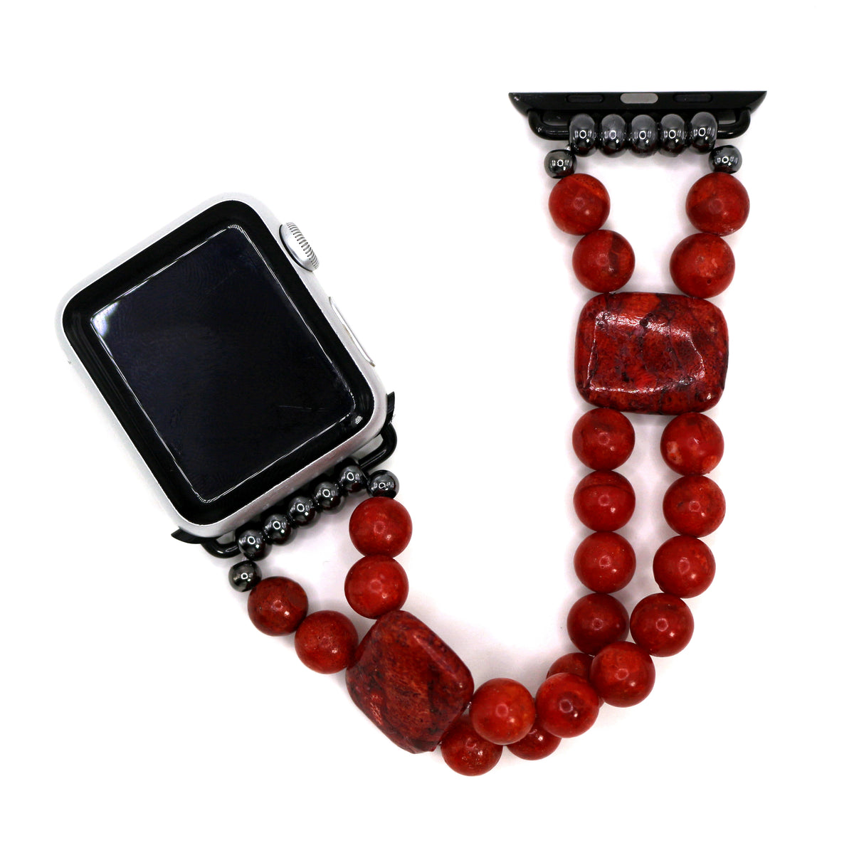 Red Sponge Coral Bracelet Watch Band for Apple Watch
