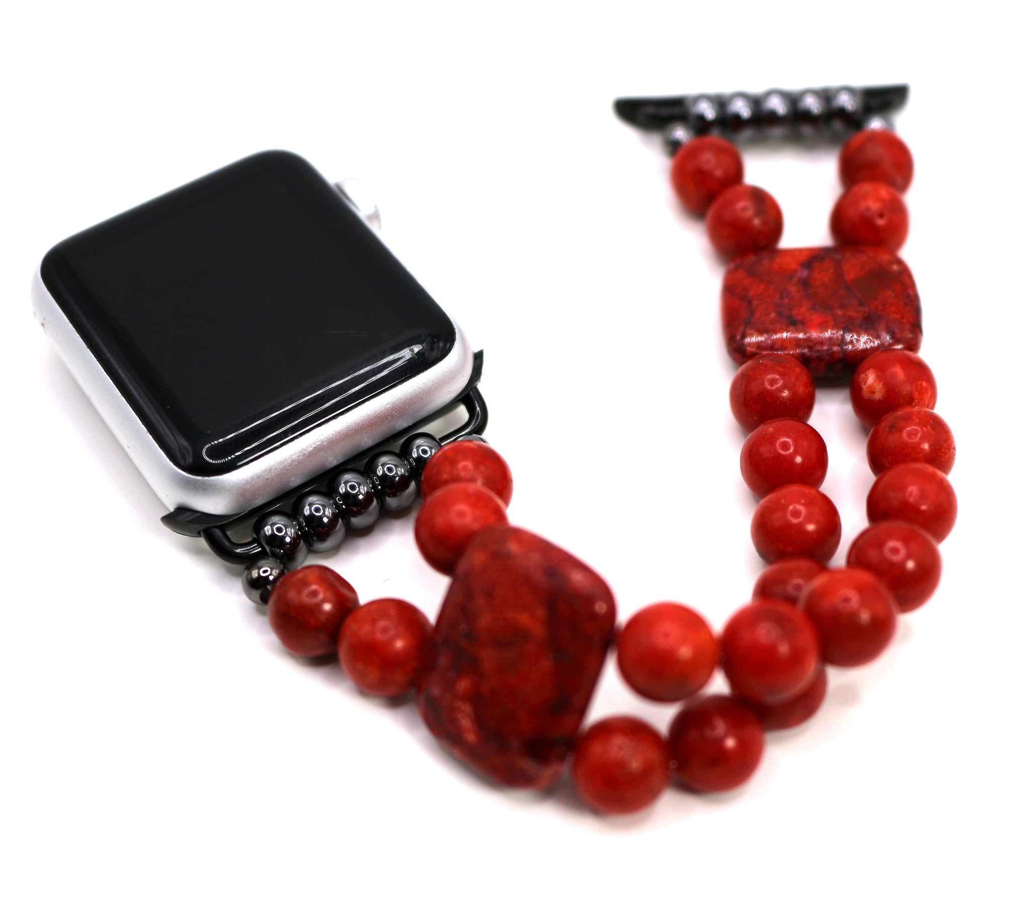 Red Sponge Coral Bracelet Watch Band for Apple Watch
