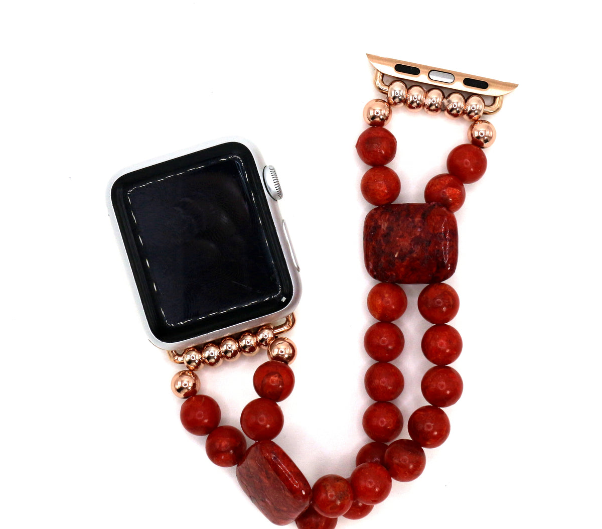 Red Sponge Coral Bracelet Watch Band for Apple Watch