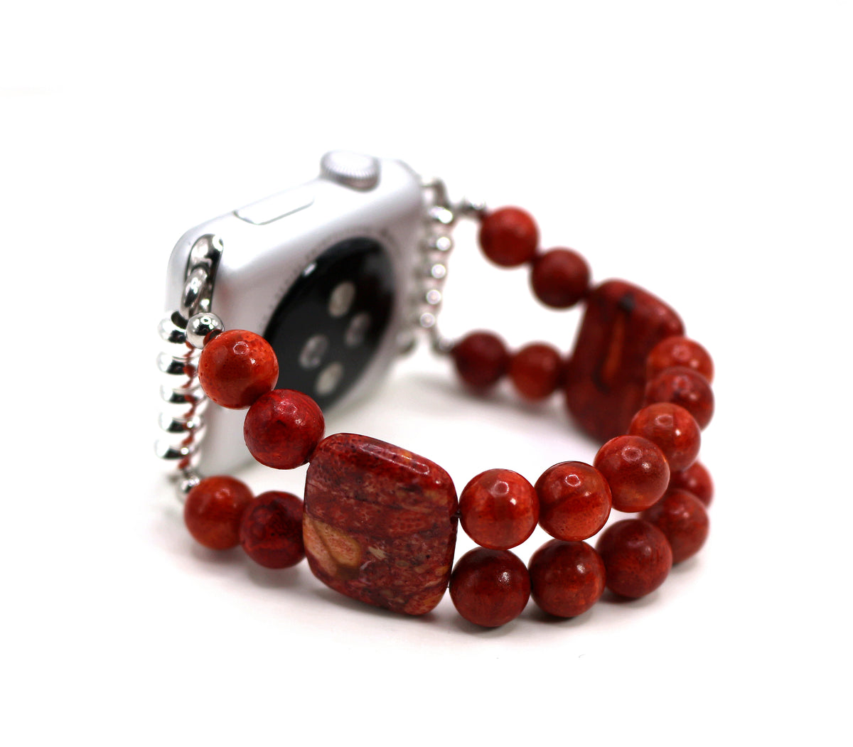 Red Sponge Coral Bracelet Watch Band for Apple Watch