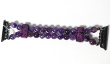 Load image into Gallery viewer, Amethyst and Crazy Lace Agate Bracelet Watch Band for Apple Watch
