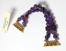 Load image into Gallery viewer, Amethyst and Crazy Lace Agate Bracelet Watch Band for Apple Watch

