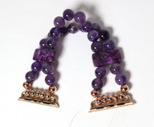 Load image into Gallery viewer, Amethyst and Crazy Lace Agate Bracelet Watch Band for Apple Watch
